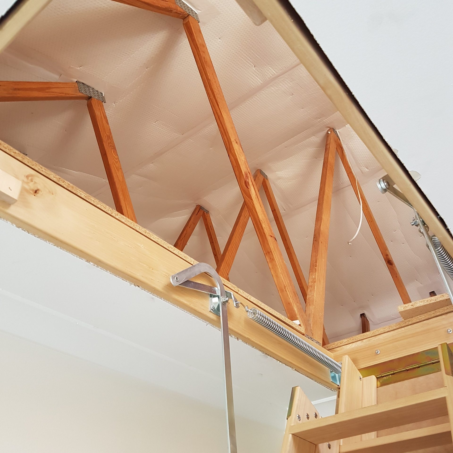 Attic Ladder Up To Attic Storage