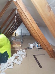 Attic Storage Being Installed.