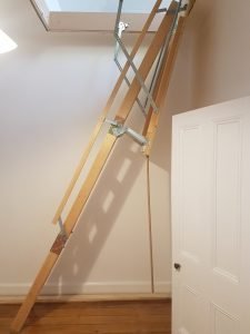 Attic Ladder Folded Out.