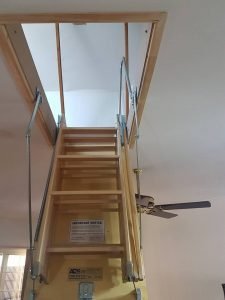 Attic Entry with Attic Ladder.