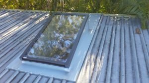 Skylight in Roof.