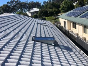 Open Skylights in Roof.