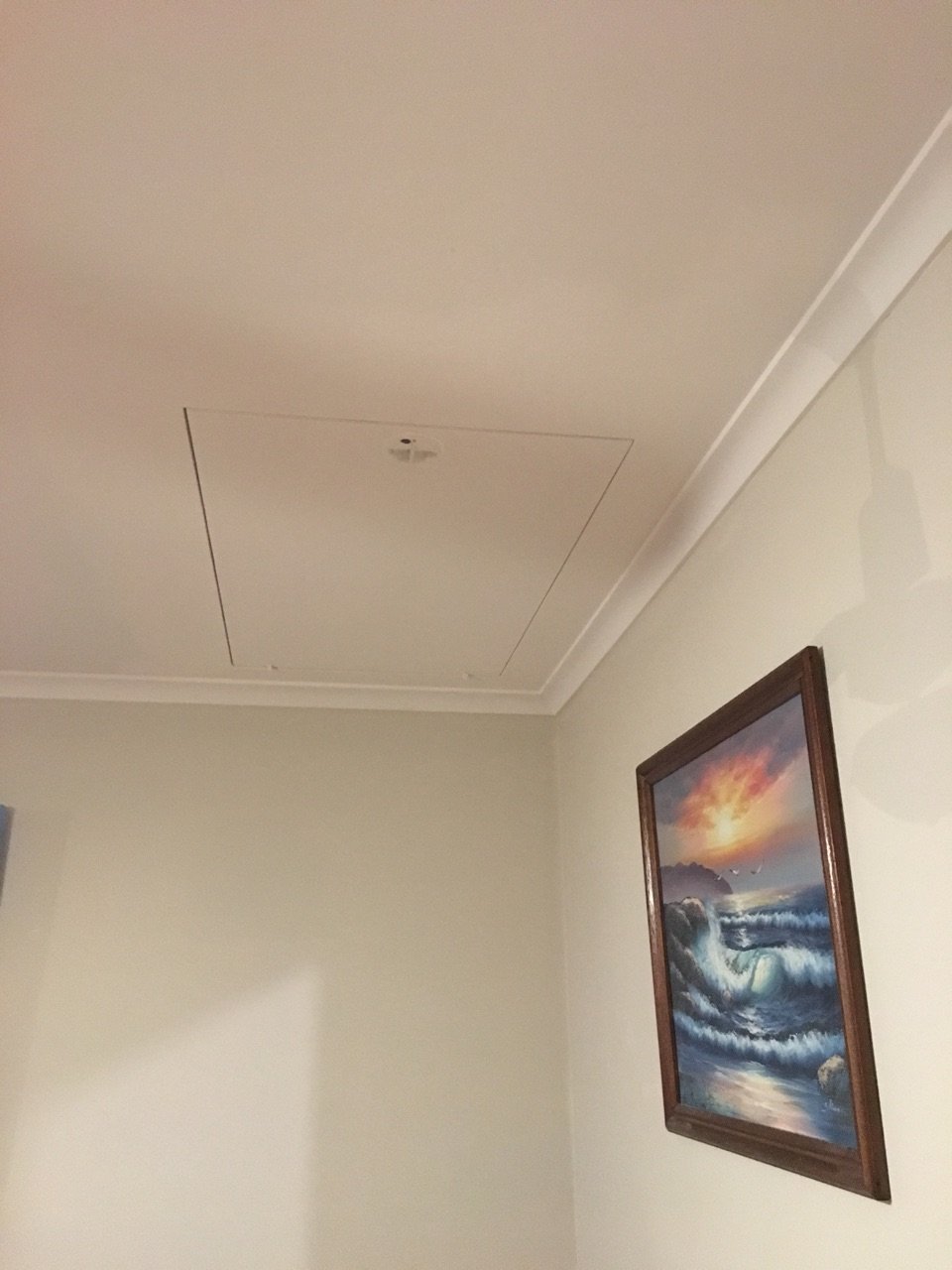 Attic Entry Barely Visible.