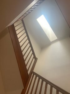 Skylight over Stairs.
