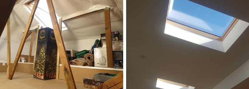 Five-quick-renovation-ideas Installing skylight.