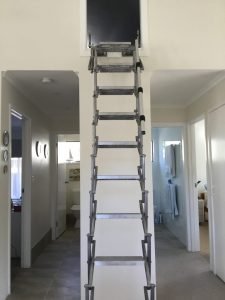 attic ladder.