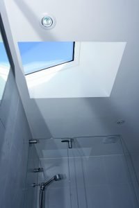 Skylights in Bathroom.