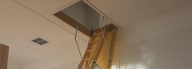 Queenslander-Attic-Conversion Attic Ladder.