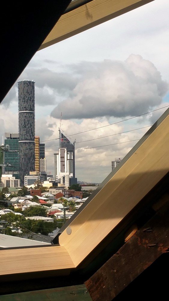 Roof-Space-Attic-Window (1) Views over Paddington through Skylight.