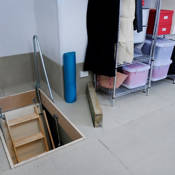 basic storage in attic.