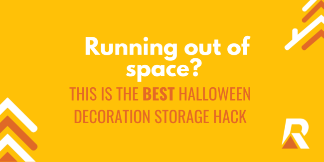 Running out of space? This is the BEST halloween decoration storage hack.
