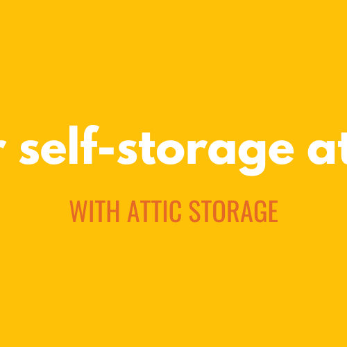 Clever self stroage at home with attic storage