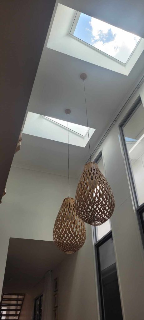 Hallway skylight installation Brisbane home